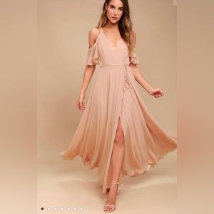 Brand new with tags. Beautiful blush bridesmaids dress size SMALL